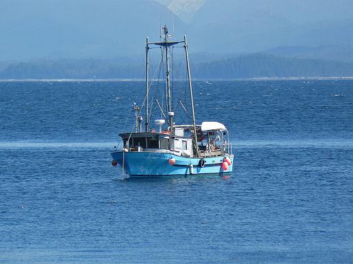 Moody Blue at anchor, Lucy Islands.jpg - The  Moody Blue  at anchor, Lucy Islands